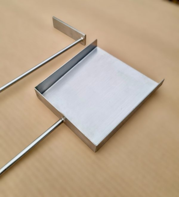 Set pala y atizador con soporte 100% acero inoxidable - Imagen 4