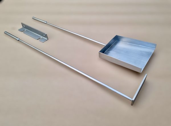 Set pala y atizador con soporte 100% acero inoxidable - Imagen 9