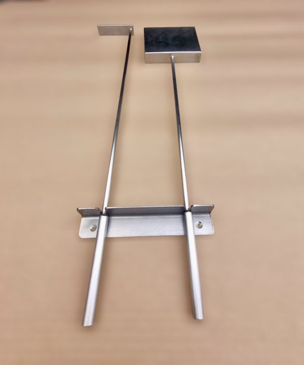 Set pala y atizador con soporte 100% acero inoxidable - Imagen 2