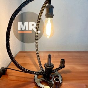 Lámpara de mesa industrial vintage